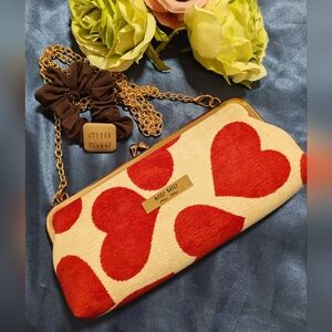 Miu Miu GWP kiss-lock crossbody pochette clutch with gold chain